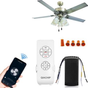 Imagem de Kit de controle remoto de luz de ventilador de teto WiFi RODOT Upgrade