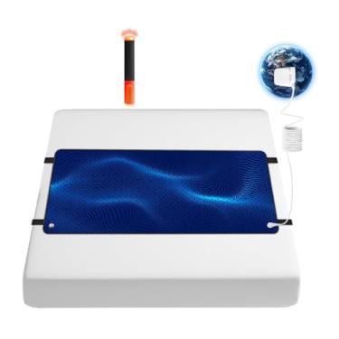 Imagem de Z ZONAMA Tapete de aterramento para cama, tapete energético para dormir, alivia o estresse, colchão antiderrapante com caneta de teste