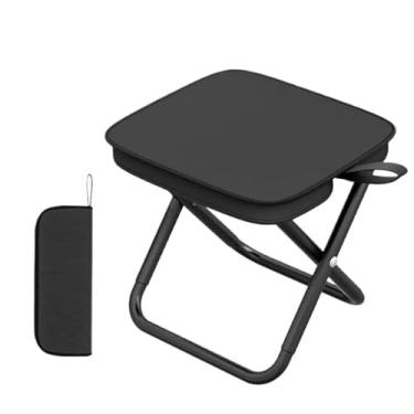 Imagem de Banqueta Dobrável de Alumínio para Camping com Bolsa Zíper