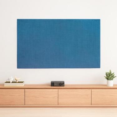 Imagem de Protetor de tela de TV, protetor de tela de TV para LCD LED, capa de televisão à prova de poeira, material leve e resistente à água, para sistemas de teatro familiar - azul lago||80-89 polegadas