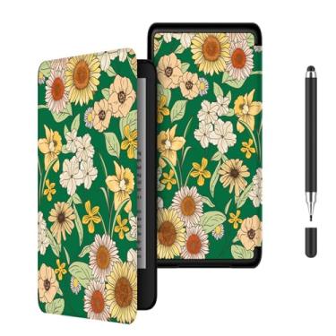 Imagem de Akacy Capa protetora dobrável com padrão pintado para Kindle Paperwhite de 7 polegadas (Geração 2024), capa leve (17)