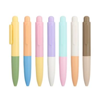 Imagem de YHSMFCL 8 canetas de gel de bolso macaron de 0,5 mm, tinta preta, fofa, retrátil, pequena, pequena, japonesa, papelaria, professores, estudantes, escola, material de escritório, presentes de festa