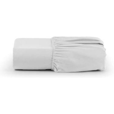 Imagem de Lençol Avulso Solteiro C/ Elástico Premium 200 100% Algodão Estamparia - Branco