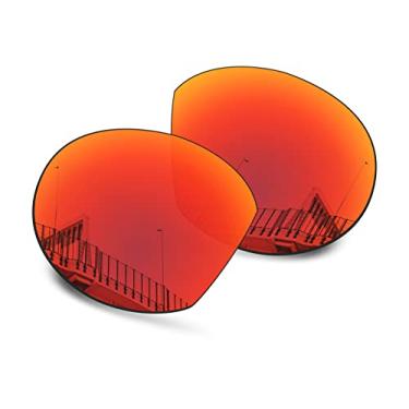 Imagem de Well-aimed Lentes de reposição compatíveis com óculos de sol inteligentes Oakley Meta HSTN OW8002 51 mm - Mais opções, Irídio vermelho polarizado, One Size