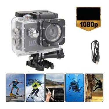 Imagem de Câmera Ultra 4K Sport Cam Wifi Bike Carro Moto Mergulho Surf - Shoppin