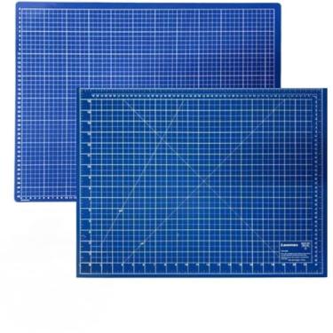 Imagem de Base De Corte A2 Dupla Face Placa Tapete Profissional Patchwork Artesanato Cores(AZUL)