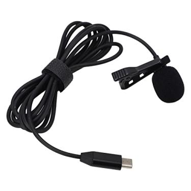 Imagem de Tbest Microfone Lavalier para Action OA2 OA3 de alta sensibilidade omnidirecional ligado com esponja à prova de Vlog vídeo entrevista cursos online