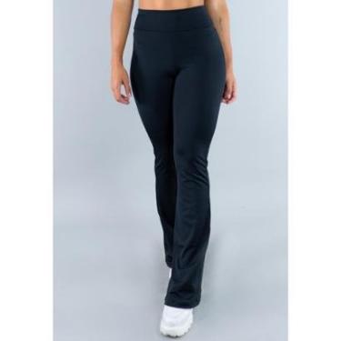 Imagem de Calça Feminina Flare Estampada Pantalona Cintura Alta Mvb Modas-Feminino