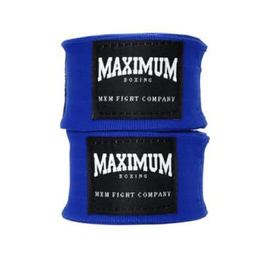 Imagem de Par Bandagem 3 metros Maximum Muay Thai Boxe Kickboxing (Azul)