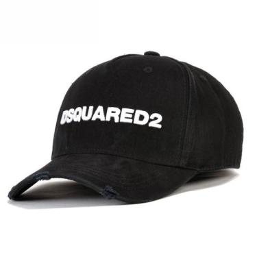Imagem de Boné de beisebol DSQUAREDS Sports Cap bordado casual preto - yiweisai
