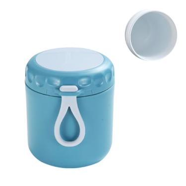 Imagem de Copo térmico de aço inoxidável com vácuo isolado e colher dobrável xícara térmica para alimentos quentes sopa boca larga à prova vazamento escritório piquenique viagem ao ar livre