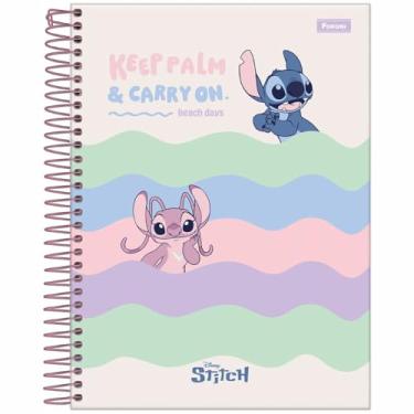 Imagem de Caderno College Colegial 1 Matéria Espiral Capa Dura 80 Folhas Stitch Capa B Foroni