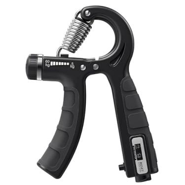 Imagem de Hand Grip com Mola Ajustável até 60kg + Contador – Fortalecimento de Punho, Antebraço e Mãos (Preto)