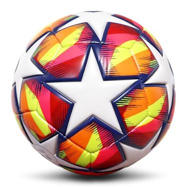 Imagem de Champhox Bolas de futebol tamanho 4 para meninas meninos jovens crianças 8 a 12 anos à prova d'água de couro PU de longa duração bola de fósforo oficial treinamento de habilidades treinando driblling