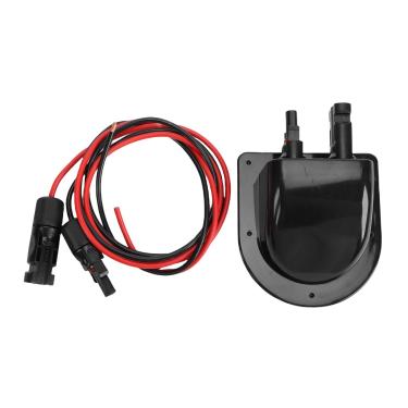Imagem de Hyuduo Glândula de Cabo Solar IP68 Plugue de Entrada de Cabo Duplo, Conector de Fio ABS à Prova de Intempéries para Painéis Solares, Barco RV, Veículo de Acampamento, Vedação de Segura e Fácil (Preto)