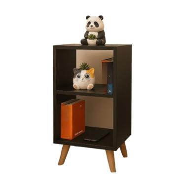 Imagem de Mesa De Cabeceira Com Nicho E Pernas Vintage(Preto)