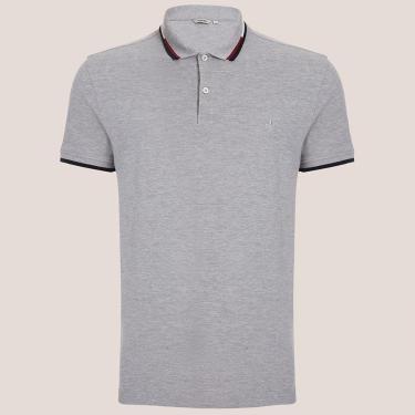 Imagem de Camisa Polo Dudalina Jacquard Tricolor Masculino-Masculino