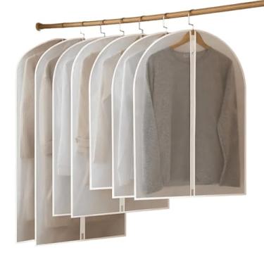 Imagem de Capa Protetora para Roupas com Zíper Anti Poeira Transparente para Guarda Roupa e Armazenamento de Vestidos e Ternos - 60x120cm