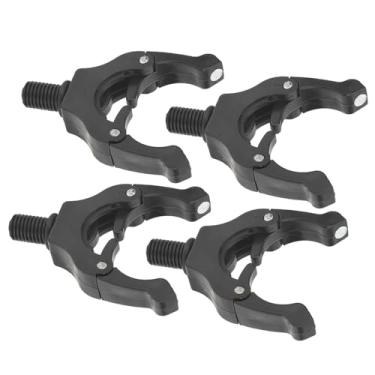 Imagem de Generic Suporte de Vara de Pesca Ajustável, Cabeça Magnética, Ferramenta para Varas de Carpa, Material Abs Estável, 4 Peças para Pescadores, Verde Luminoso (Preto)