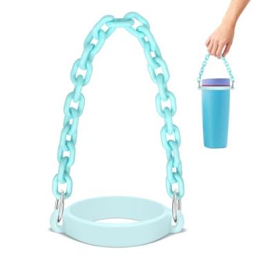 Imagem de BKBY Alça de alça de garrafa de água compatível com Owala Smoothsip Slider Caneca de café e garrafa de água Owala Freesip 680 g 947 g 1,134 g, suporte de acrílico forte seguro para corrida, corrida