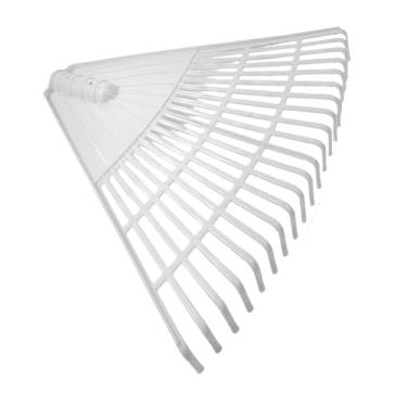 Imagem de Dualoai Cabeça de ancinho de substituição para jardinagem, ferramenta versátil para remoção de folhas com 21 dentes, ideal para uso agrícola.