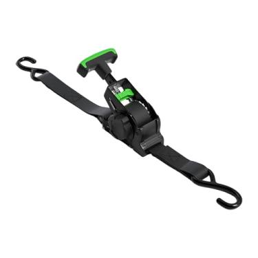 Imagem de Ｂｅｓｇａ Cinta de catraca retrátil automática com ganchos em S para amarração de cargas em reboques de barcos, Verde