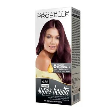 Imagem de Coloração Super Bonita Vermelho Intenso 4.66 Probelle 50G