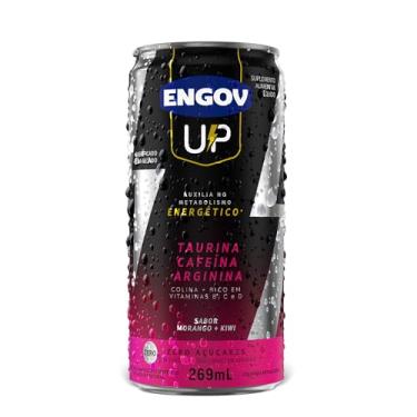 Imagem de Engov Up Morango - Bebida Gaseificada para Energia, Disposição e Melhora de Foco - Cafeína, Taurina, Arginina, Baixo em Calorias e Sódio - 269ml