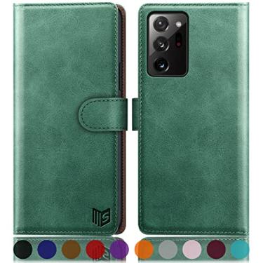 Imagem de SUANPOT Capa para Samsung Galaxy Note 20 Ultra Walllet (verde marinho, para Samsung Note 20 Ultra de 6,9 polegadas)