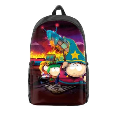 Imagem de Mochila escolar infantil South Parks com impressão 3D Oxford 29x16x42cm