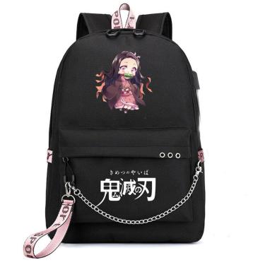 Imagem de Mochila escolar Demons Slayers Anime Schoolbag para crianças
