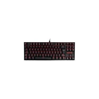 Imagem de Teclado Mecânico Gamer Redragon Kumara, Anti-Ghosting, LED Vermelho, Switch Outemu Red, ABNT2, Preto - K552-2 (PT-RED)