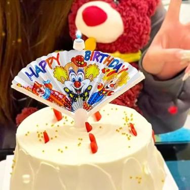 Imagem de Velas de aniversário surpresa para fãs, 2 peças, novidade musical e canta feliz aniversário, palhaço, topo de bolo engraçado, velas divertidas para festas e celebrações infantis