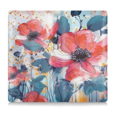 Imagem de CEBUGI Porta-luvas florescendo para registro de carro e seguro, porta-luvas para organizador de documentos, 12,5 cm x 24 cm