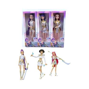 Imagem de Boneco De Vinil Anime Kpop Demon Hunters Rumi Mira Zoi Máscara Figurin