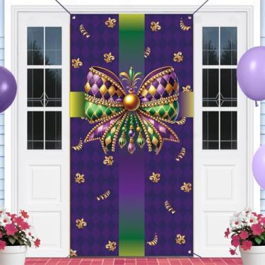 Imagem de Banner de carnaval de carnaval de carnaval decoração de baile de máscaras de Nova Orleans decorações de carnaval para festa em casa