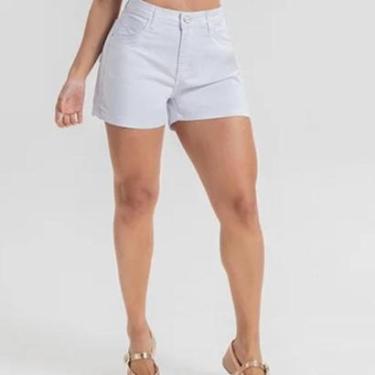 Imagem de Short Feminino Sarja Casual Tendência Estação Moda Classic-Feminino