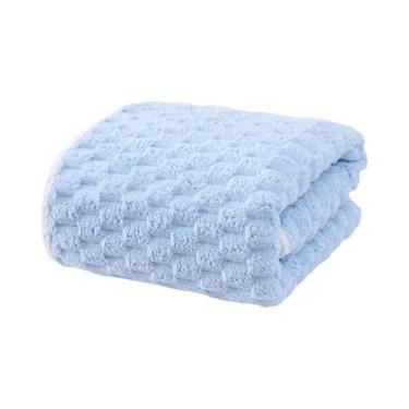 Imagem de Toalha De Banho De Veludo Coral Espesso, Toalha De Microfibra De Secag