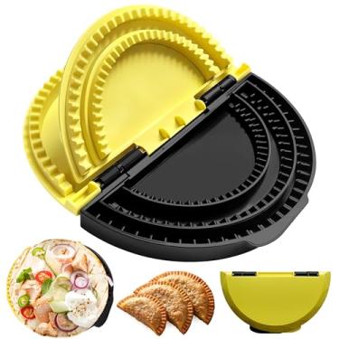 Imagem de HomeLuvo Crimpador selador de tortilha 3 em 1 – Pasta de embalagem para sanduíche de taco selado de 10/8/15 cm Calzone Burritos Prensa de Quesadilla – Conjunto de alimentos ajustável para fazer