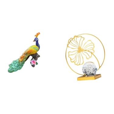 Imagem de Whtkoph Estatueta Decorativa em Forma de Folha, Ornamento Artesanal para Casa, Jardim, Pátio, Estante, Escritório, Lareira, Mesa E Quarto.