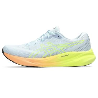 Imagem de ASICS Tênis de corrida masculino Gel-Pulse 15, Cinza claro/amarelo seguro, 41