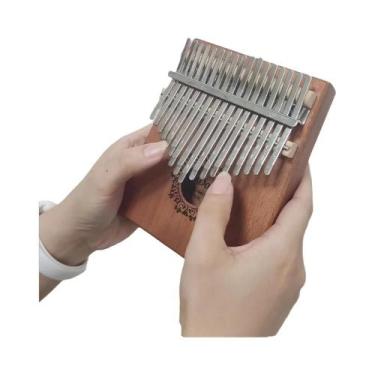 Imagem de Kalimba De Madeira Sapele Com 17 Teclas, Piano De Dedo Portátil Para I