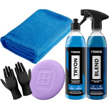 Imagem de Kit Vonixx Cera Blend Spray Restaurador Plástico Tryon 500ml