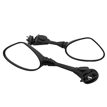 Imagem de Acessórios de espelhos retrovisores de motocicleta no lado direito esquerdo liga de alumínio ABS (cor: preto)