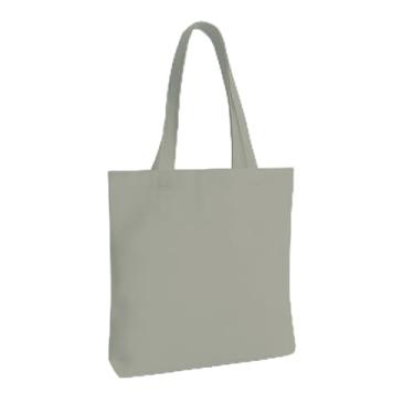 Imagem de Cottingon Sacolas de algodão cinza claro 41 x 38 cm, pacote com 24 sacolas de compras de supermercado leves e reutilizáveis, bolsas de tecido médias para artesanato, faça você mesmo, promoções