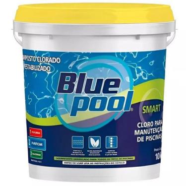 Imagem de Cloro bluepool fluidra para limpeza de piscinas balde 10 kg