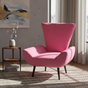 Imagem de Capa Poltrona Vegas Borboleta - Taty Capas e Confecções, rosa claro