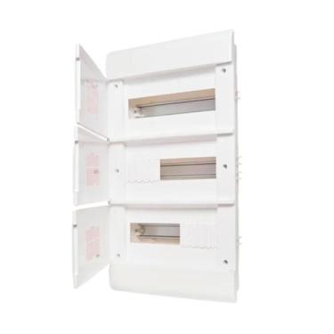 Imagem de Quadro de distribuicao embutir tampa branca 36 minidisjuntores - steck