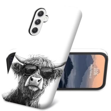 Imagem de Capa para Samsung Galaxy A16 5G híbrida de camada dupla feminina masculina fina capa de policarbonato rígido de silicone TPU macio bumper resistente à prova de choque capa protetora para celular para