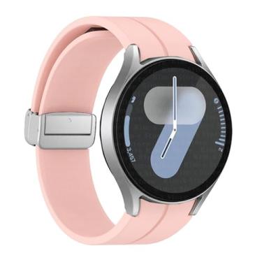 Imagem de SAAWEE Pulseira de silicone original para Samsung Galaxy Watch 6 Cassic 43 mm, 47 mm, 5Pro, 45 mm, FE 4, 5, 6, 7, 40 e 44 mm, For Watch 4 Series, Ágata